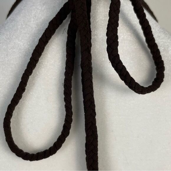 Vintage Sue Wong‎ Fairy Grunge Silk Midi Dress Size 4 Y2K Brown Bead Turquoise - Picture 11 of 16